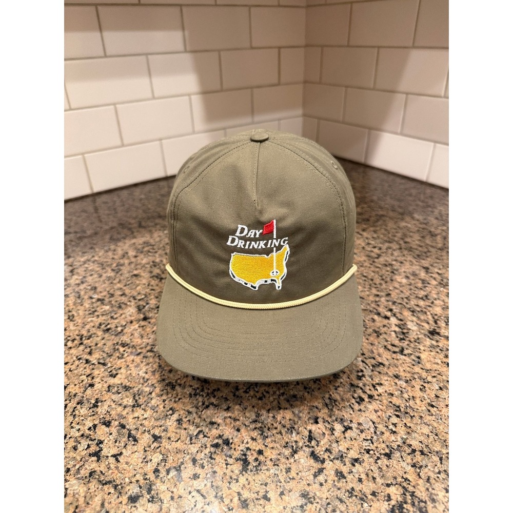 Day Drinking Atonal Headwear A500R Golf Rope Hat Snapback Mens OS Olive Nylon
